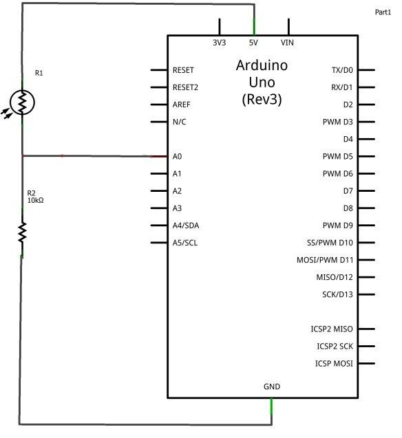 arduino and photoresistor example