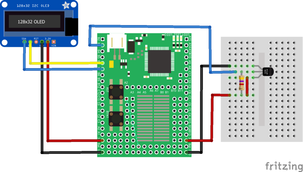 Espruino temperature display project – Get micros