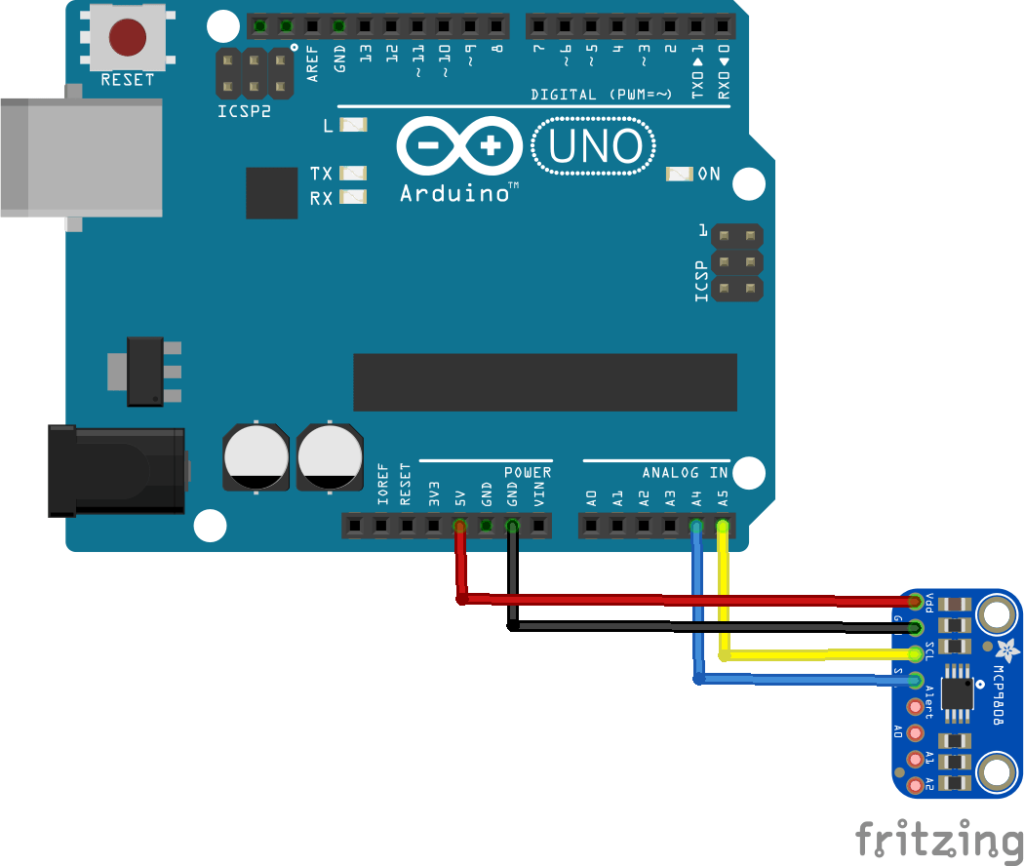 arduino and mcp9808